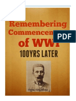 ERemembering the Commencement of World War I - 100 Years LaterBook_Commencement WWI With Coverr