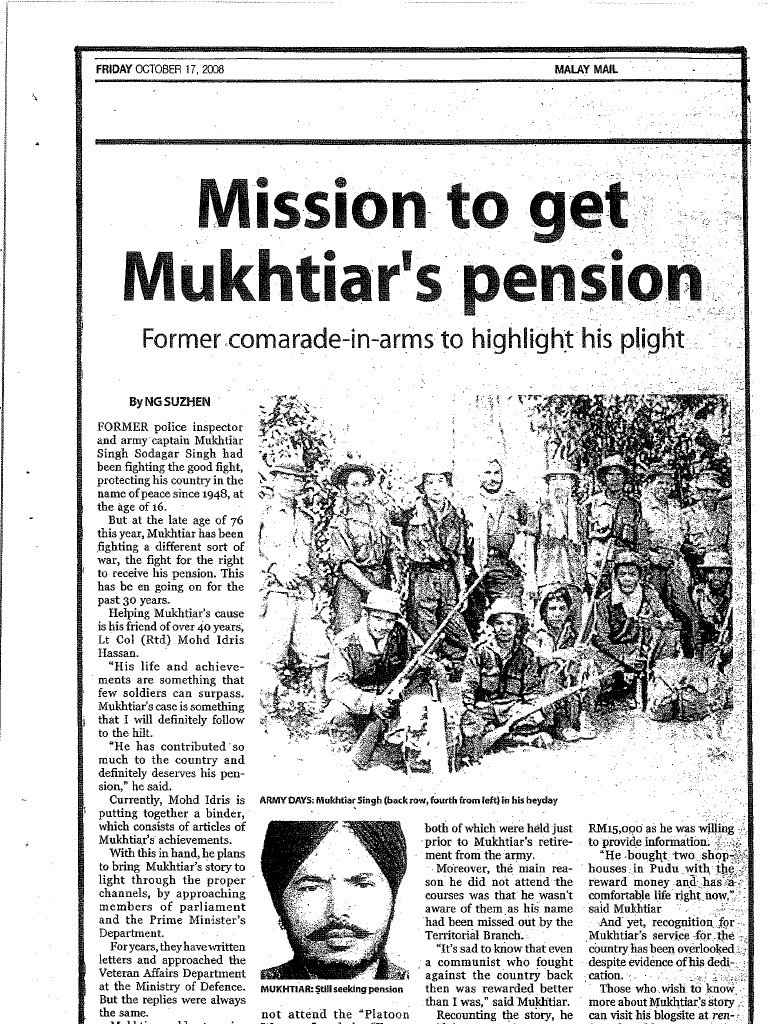 A Cause Worth Fighting For By Lt Col Idris Hj Hassan Part 2 Pdf