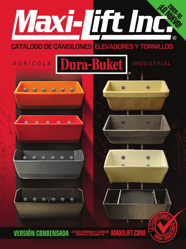 Cangilones Elevadores Tiger-Tuff y HD-MAX | PDF | Ascensor | Aluminio