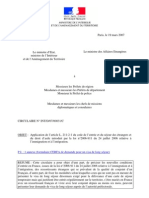 Circulaire Régularisation Après 6 Mois de Vie Commune