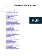 IELTS Speaking Test Part2, Part3