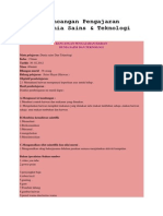 Contoh Rancangan Pengajaran Harian Dunia Sains & Teknologi Tahun 2