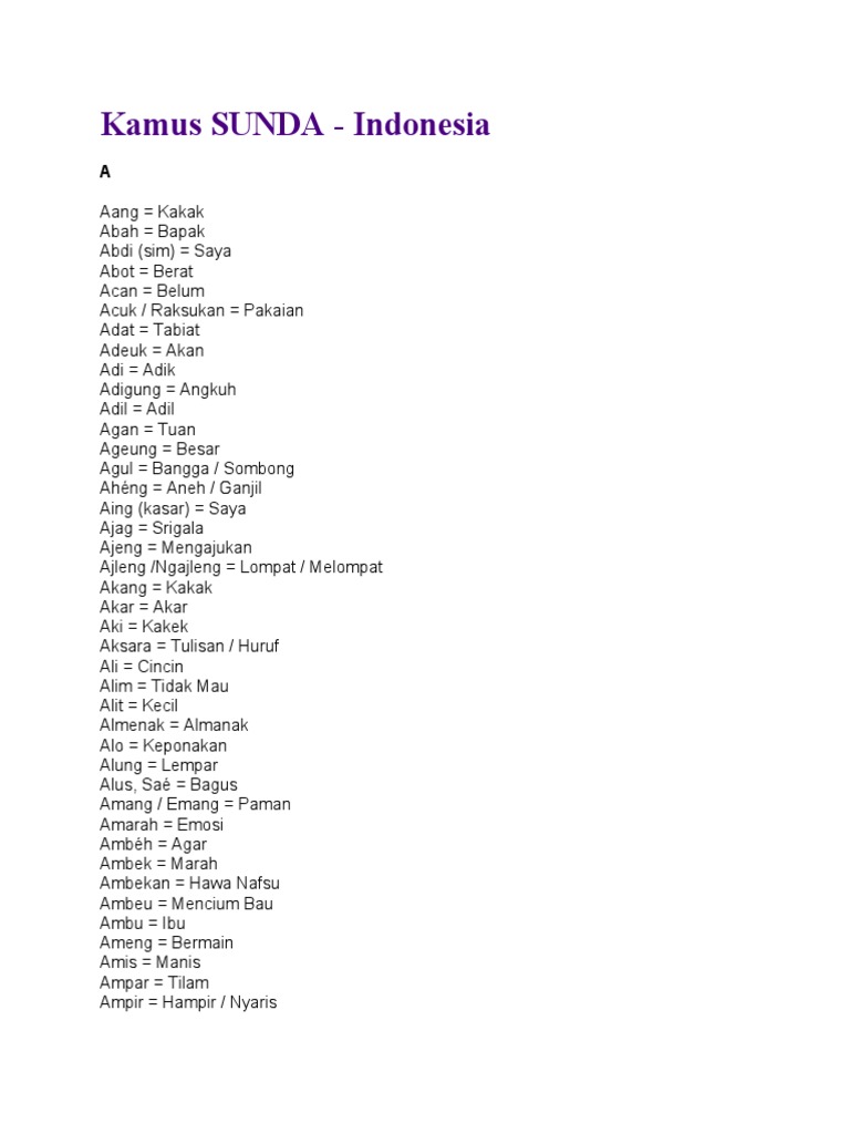 Kamus Sunda