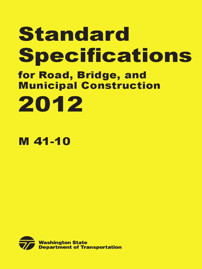 WSDOT Standard Spec2012 PDF