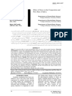 Effect of Stress On The Composition and Flow Rate of Saliva: ISSN: 1812-1217