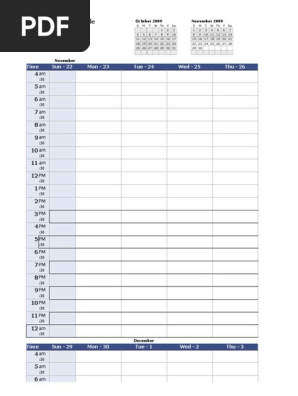 Work Schedule