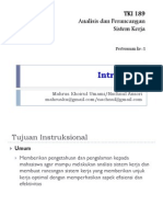 ANALISIS SISTEM KERJA