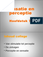 Hoofdstuk 7 Sensatie en Perceptie