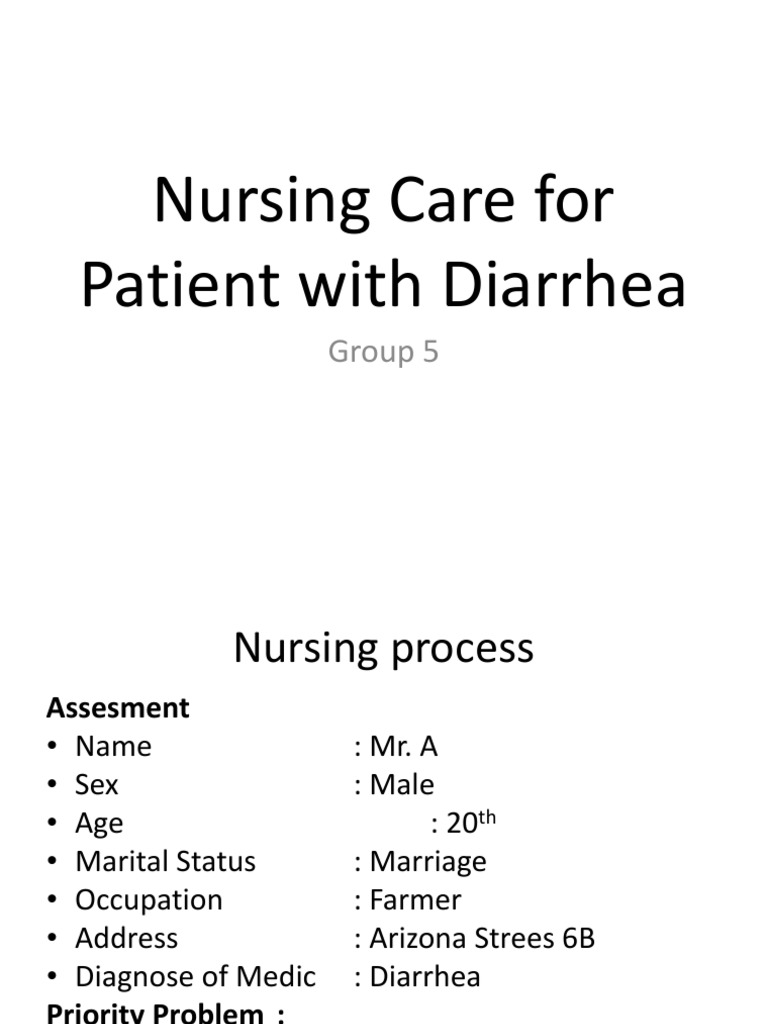 Nursing Care Plan for Diarrhea | PDF | Diarrhea | Breathing