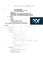 Management of Clients With Musculoskeletal Disorders: I. General