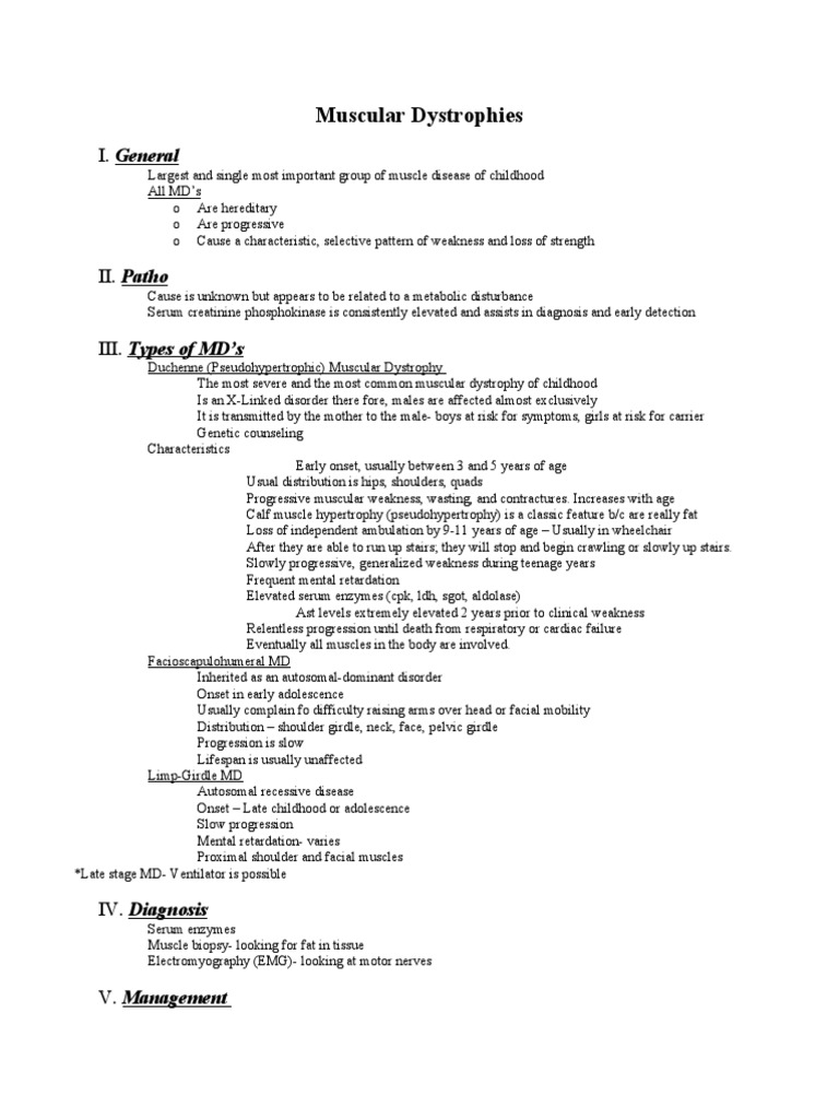 Muscular Dystrophies I | PDF | Muscular Dystrophy | Genetic Disorder
