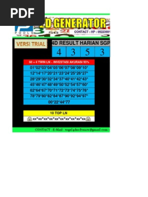 2d Generator Sgp New