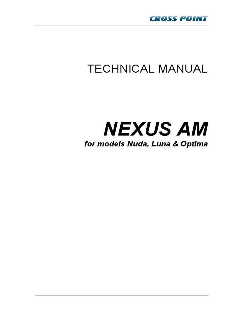 Nexus AM Technical Manual for Models | PDF | Power Supply | Electrical ...