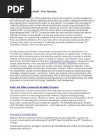 Download Free Education - Audio and Video Lectures for Academic Courses by david SN23194968 doc pdf