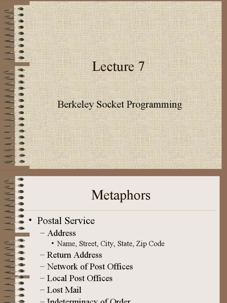 Berkeley Sockets PDF Port Networking) Transmission