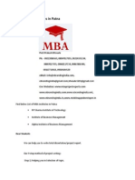 List of MBA Institutes in Patna