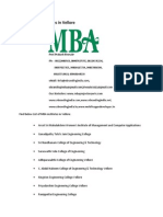 List of MBA Institutes in Vellore