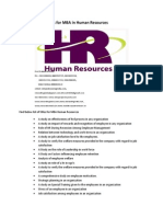 Project Report Titles for MBA in Human Resources