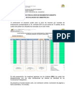 Instructivo para El Envĺo de Resúmen Por Concepto