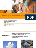 Eleccion y Uso Adecuado de Los Antisepticos Marzo 2014pptx
