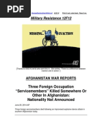 Military Resistance 12F12 Missing Inaction