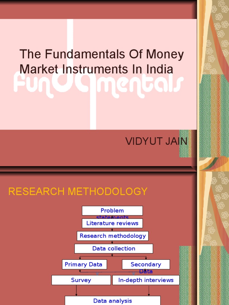 The Fundamentals of Money Market Instruments in India PDF