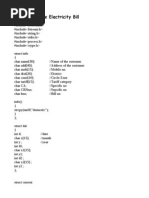 (Computer Science Project) To Generate Electricity Bill For Computer Science Project