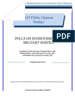 AEI Public Opinion Studies: Polls On Patriotism and Military Service