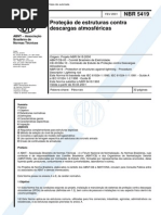 NBR 5419 - 2001 - Proteção de Estruturas Contra Descargas Atmosféricas