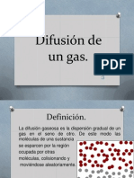 Difusión de Un Gas