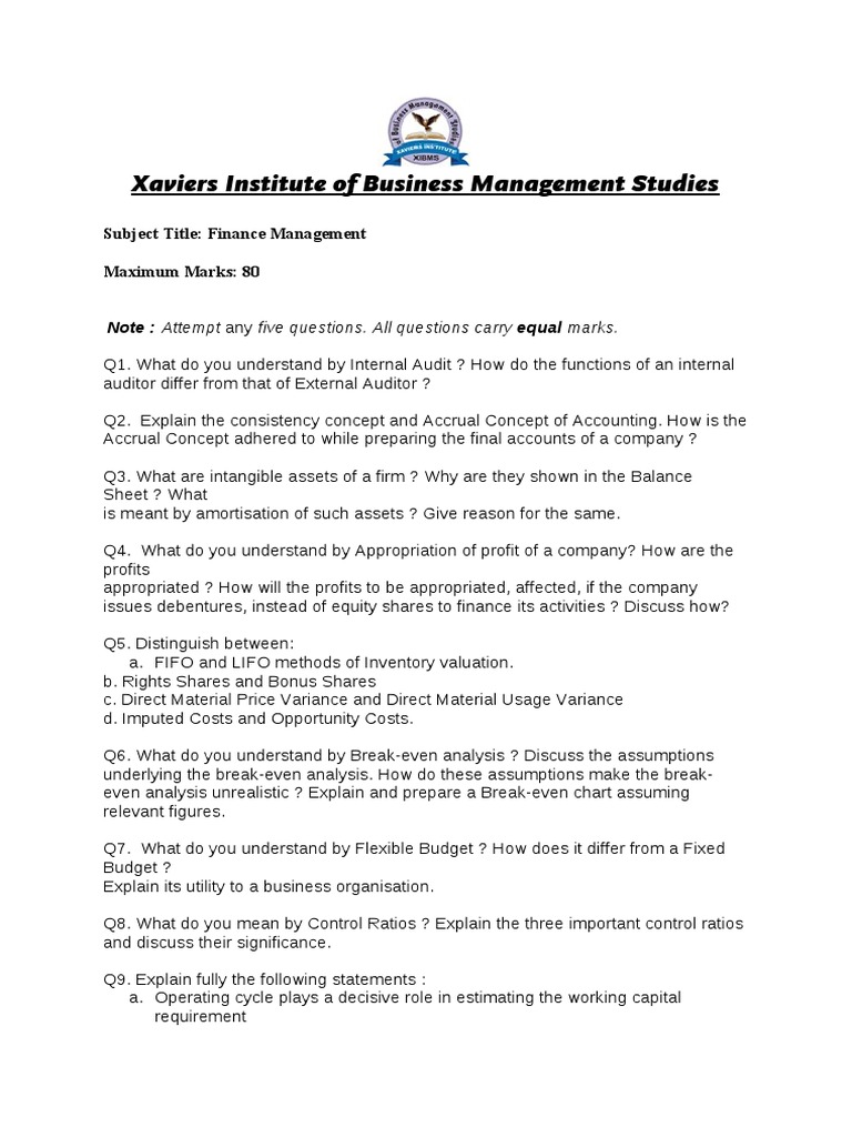 Finance Management - 2 | PDF