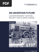 Download An Uncertain Future Law Enforcement National Security and Climate Change by Chris Abbott SN2320044 doc pdf