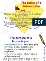 Basics of A Business Plan