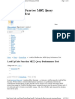 LookUpCube Function MDX Query Performance Test