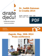 Dr. Judith Reisman in Croatia 2014