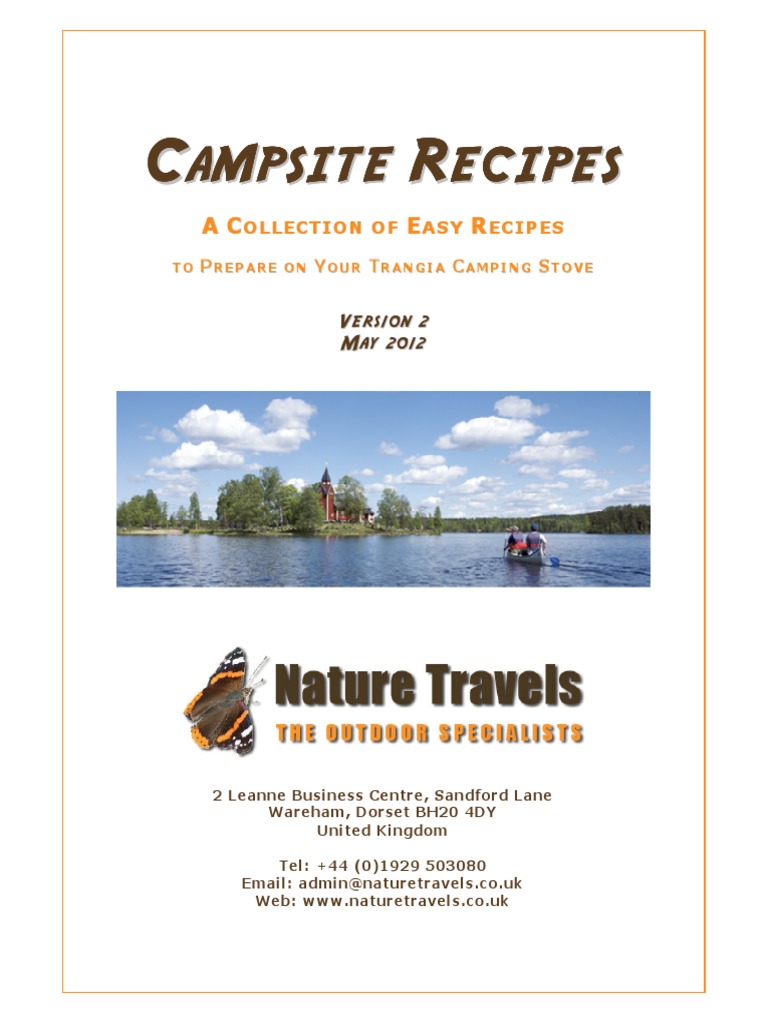 Trangia Camping Recipes PDF Foods Food And Drink