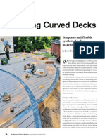 Building Curved Decks: Templates and Flexible Synthetic Lumber Make The Job Easier
