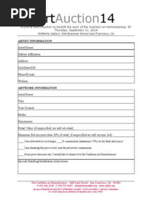 Artist Contract 2014