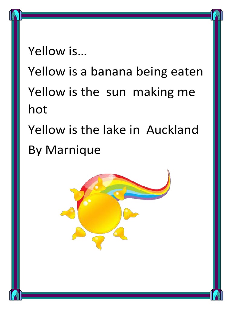 Exploring the Color Yellow in Nature | PDF