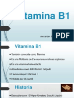 Vitamina B1 y sus efectos en la salud