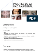 Alteraciones de La Motilidad Palpebral