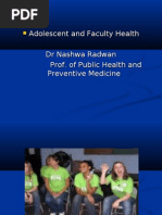 Adolescent and Faculty Health