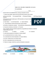 Examen de La Entidad Donde Vivo 3er Año 5º Bimestre 2013 Brigido