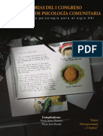 Memorias Del I Congreso Ecuatoriano de Psicologia Comunitaria 2