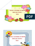 Yearly Scheme of Work English Year 1 2014