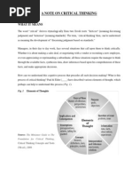 A Note on Critical Thinking