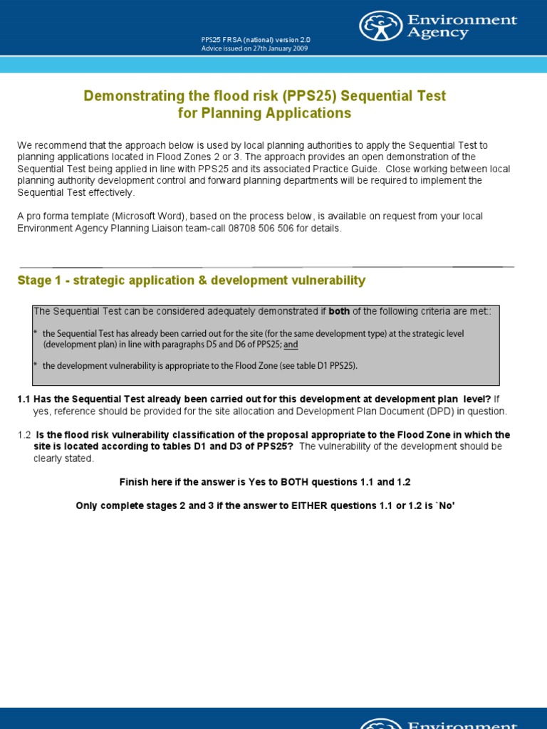Sequential Test Process Download Free PDF Risk Assessment Flood
