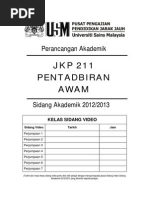 Jkp 211 Pentadbiran Awam April 09 Pdf