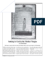 Talking To God in Mother Tongue