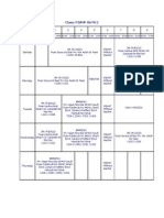 PISMP S6 PK2 Class Timetable